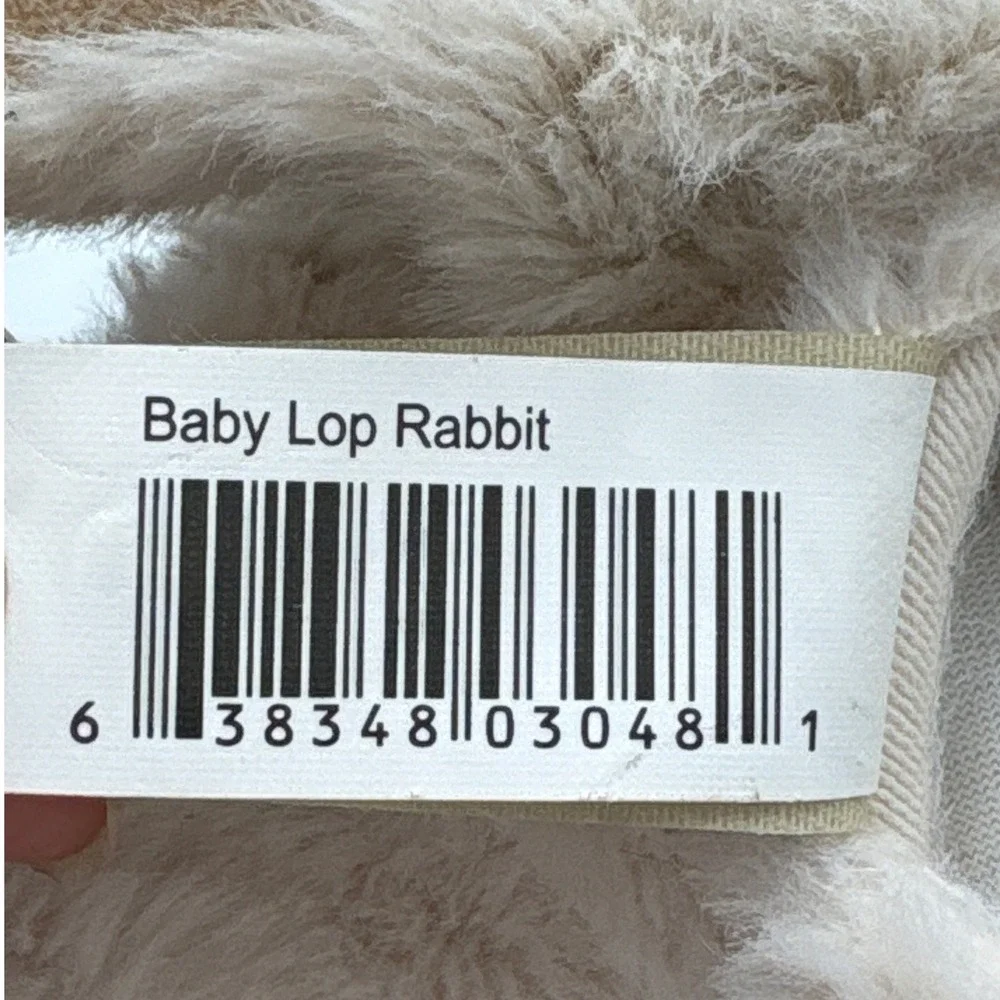 Folkmanis Baby Lop Rabbit Hand Puppet Brown White Realistic Plush 3048